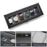 6 Slots Premium Watch Organizer Box – Elegant Watch Storage Leather Case
