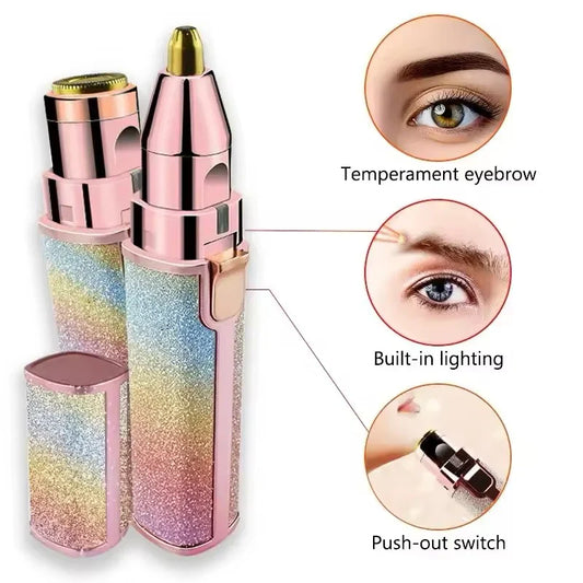 2-in-1 Electric Eyebrow Trimmer For Women