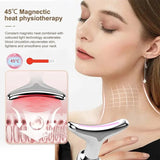 Rechargeable LED Facial Massager for Face & Neck - Vibrating Massager