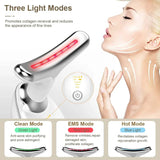 Rechargeable LED Facial Massager for Face & Neck - Vibrating Massager