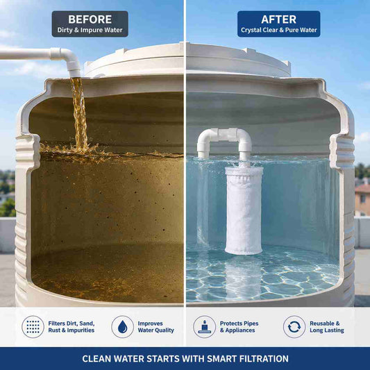 Premium Water Tank Filter Bag – Filters Dust, Sand & Rust