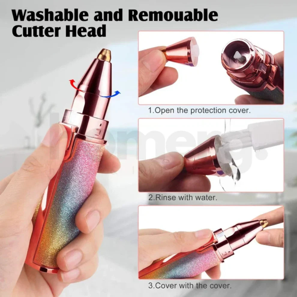 2-in-1 Electric Eyebrow Trimmer For Women