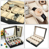6 Slots Premium Watch Organizer Box – Elegant Watch Storage Leather Case