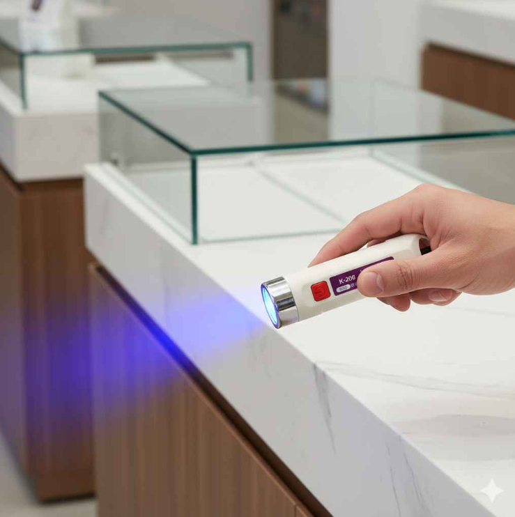 Money Detector LED Light Rechargeable UV Fake Note Checker