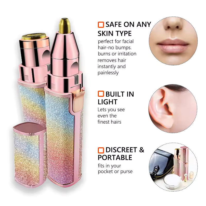 2-in-1 Electric Eyebrow Trimmer For Women