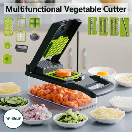 16-in-1 Multifunctional Vegetable Cutter – Chopper, Slicer & Grater
