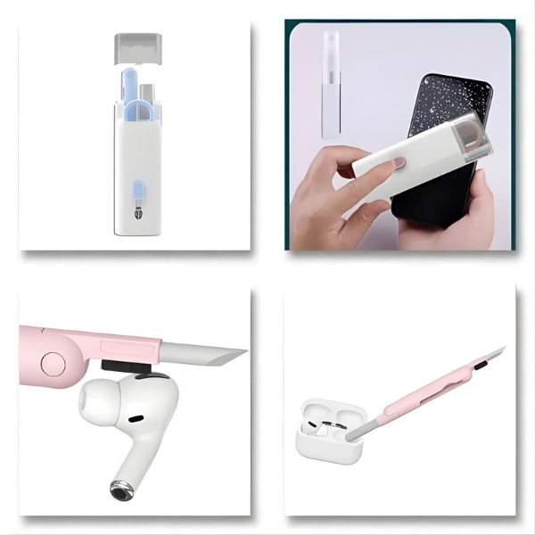 Multi-Function 7-in-1 Tech Cleaner for Earphones and Phones