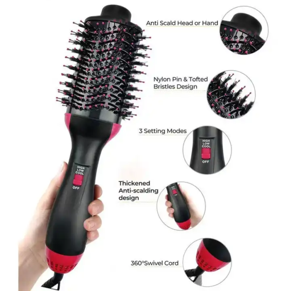 One Step Hot Air Brush 4 In 1 Hair Dryer,